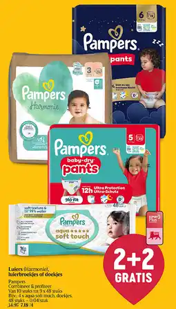 Delhaize Luiers (Harmonie) , luierbroekjes of doekjes aanbieding