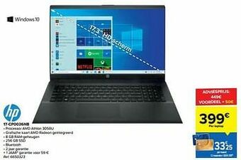 Carrefour Hp 17-cp0026nb aanbieding