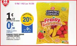 E.Leclerc Bonbons Fraise Banane Copains Copines aanbieding