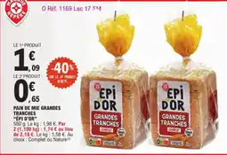 E.Leclerc Pain De Mie Grandes Tranches Epi d'Or aanbieding
