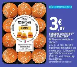 E.Leclerc Burgers Apéritifs Paso Traiteur aanbieding