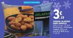 E.Leclerc Cheddar Jalapenos Panes Surgelés aanbieding