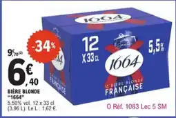 E.Leclerc Biere Blonde 1664 aanbieding