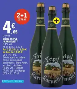 E.Leclerc Biere Tripel Karmeliet 8.4 % vol aanbieding