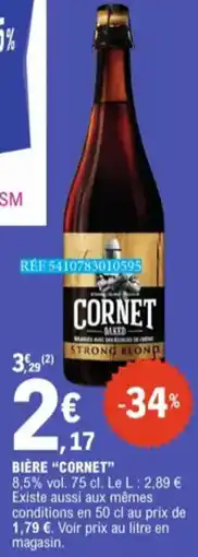 E.Leclerc Biere Cornet 8,5 % vol aanbieding