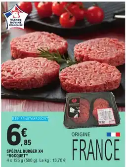 E.Leclerc Spécial Burger Bocquet aanbieding