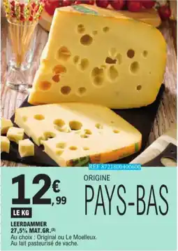 E.Leclerc Leerdammer 27,5 % vol Mat. Gr. aanbieding