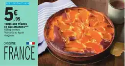 E.Leclerc Tarte Aux Pêches Et Aux Amandes aanbieding