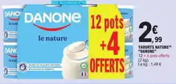 E.Leclerc Yaourts Nature Danone aanbieding