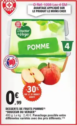 E.Leclerc Desserts De Fruits Pomme Douceur Du Verger aanbieding