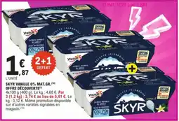 E.Leclerc Skyr Vanille 0% Mat. Gr. Offre Découverte aanbieding