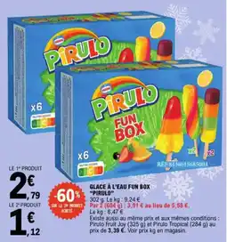 E.Leclerc Glace à L'Eau Fun Box Pirulo aanbieding