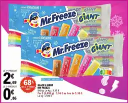 E.Leclerc Glaces Giant Mr. Freeze aanbieding