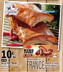 E.Leclerc Ribs De Porc Bigard aanbieding