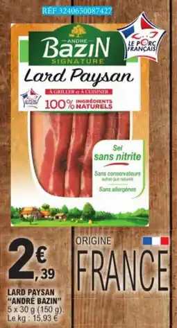 E.Leclerc Lard Paysan André Bazin aanbieding
