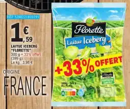 E.Leclerc Laitue Iceberg Florette aanbieding