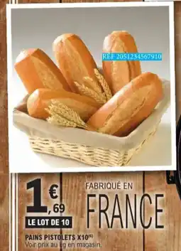 E.Leclerc Pains Pistolets x10 aanbieding