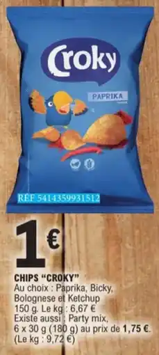 E.Leclerc Chips Croky aanbieding
