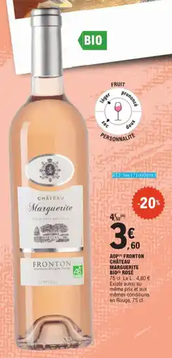 E.Leclerc AOP Fronton Château Marguerite Bio Rosé aanbieding