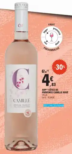 E.Leclerc AOP Côtes De Provence Camille Rosé aanbieding