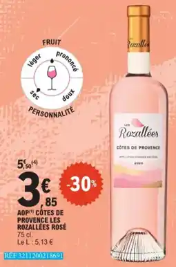 E.Leclerc AOP Côtes De Provence Les Rozallées Rosé aanbieding