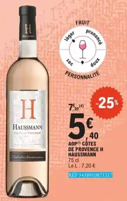 E.Leclerc AOP Cotes De Provence H Haussmann aanbieding
