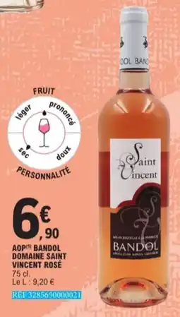 E.Leclerc AOP Bandol Domaine Saint Vincent Rosé aanbieding