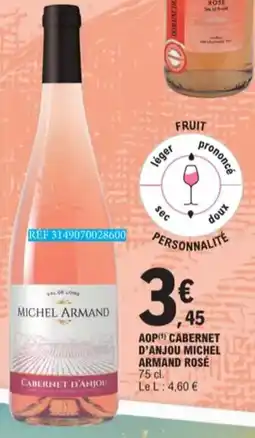 E.Leclerc AOP Cabernet D'Anjou Michel Armand Rosé aanbieding