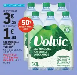 E.Leclerc Eau Minérale Naturelle Volcanique Volvic aanbieding