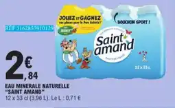 E.Leclerc Eau Minerale Naturelle Saint Amand aanbieding