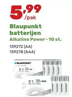Happyland Blaupunkt batterijen Alkaline Power aanbieding