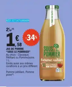 E.Leclerc Jus De Pomme Sous Le Pommier aanbieding
