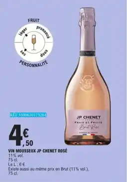 E.Leclerc Vin Mousseux JP Chenet Rosé 11% vol. aanbieding