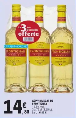 E.Leclerc AOP Muscat De Frontignan 15,5 % vol aanbieding