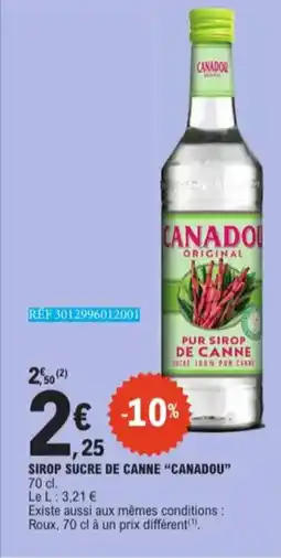 E.Leclerc Sirop Sucre De Canne Canadou aanbieding