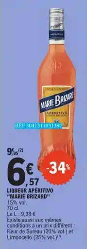 E.Leclerc Liqueur Apéritivo Marie Brizard 15% vol. aanbieding