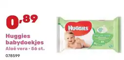 Happyland Huggies babydoekjes Aloë vera aanbieding