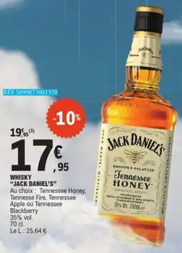 E.Leclerc Whisky Jack Daniel's 35 % vol. aanbieding