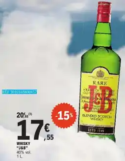 E.Leclerc Whisky J&B 40 % vol aanbieding