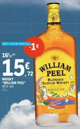 E.Leclerc Whisky William Peel 40 % vol aanbieding