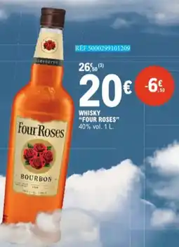 E.Leclerc Whisky Four Roses 40 % vol aanbieding