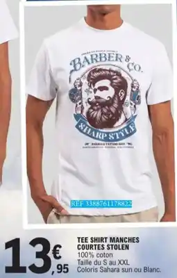 E.Leclerc Tee Shirt Manches Courtes Stolen aanbieding