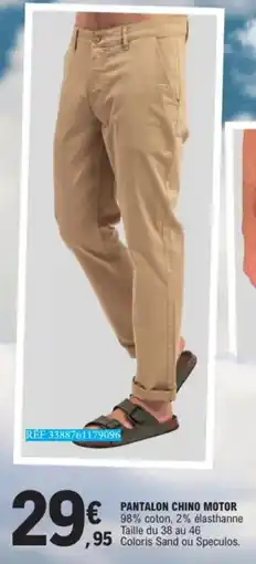 E.Leclerc Pantalon Chino Motor aanbieding
