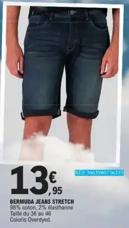 E.Leclerc Bermuda Jeans Stretch aanbieding