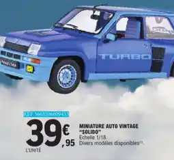 E.Leclerc Miniature Auto Vintage Solido aanbieding