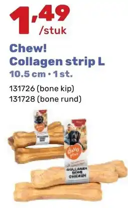 Happyland Chew! Collagen strip L aanbieding