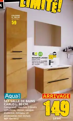 Brico Depot Aqua vive set salle de bains carlo L aanbieding