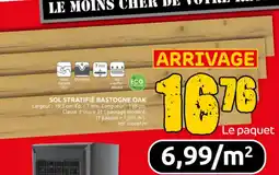 Brico Depot Sol stratifié bastogne oak aanbieding