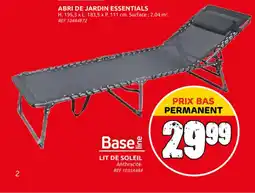 Brico Depot Base line lit de soleil aanbieding