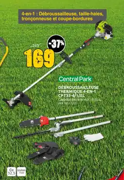 Brico Depot Central park débroussailleuse thermique 4-EN-1 CPT33-4/1/EL aanbieding